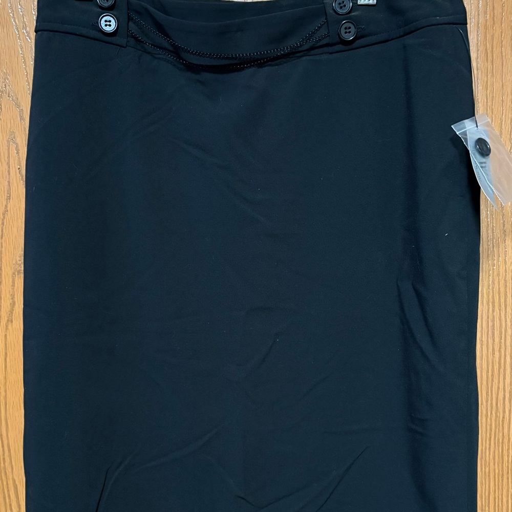 NWT Women’s Worthington Black Midi Pencil Skirt Sz 6 NWT